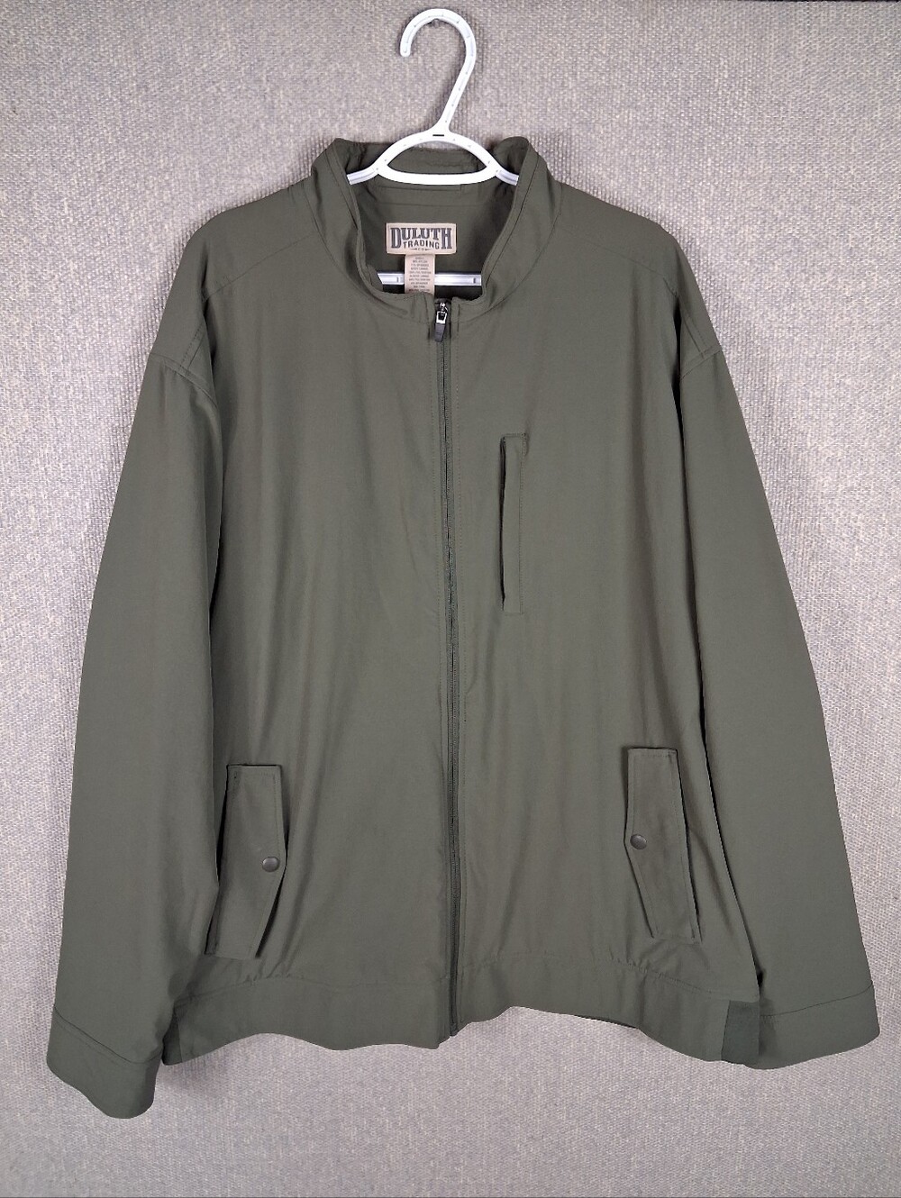 Duluth Trading Co Negotiator Full Zip Lightweight Travel Windbreaker Jacket 3XL